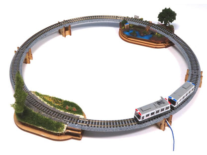24-052 Mini Diorama Base Curve R183mm Kit with Track