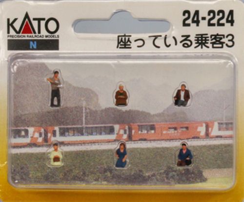 Glacier Express Seated Passengers No Legs (6) Figure Set