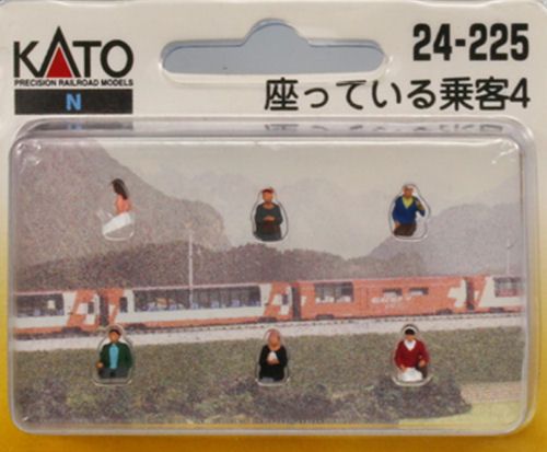 Glacier Express Seated Passengers No Legs (6) Figure Set
