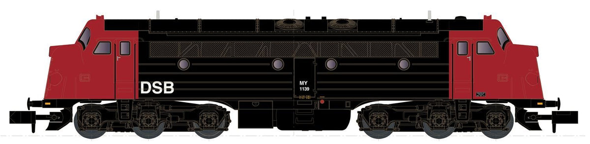 DSB MY 1139 Nohab Diesel Locomotive IV