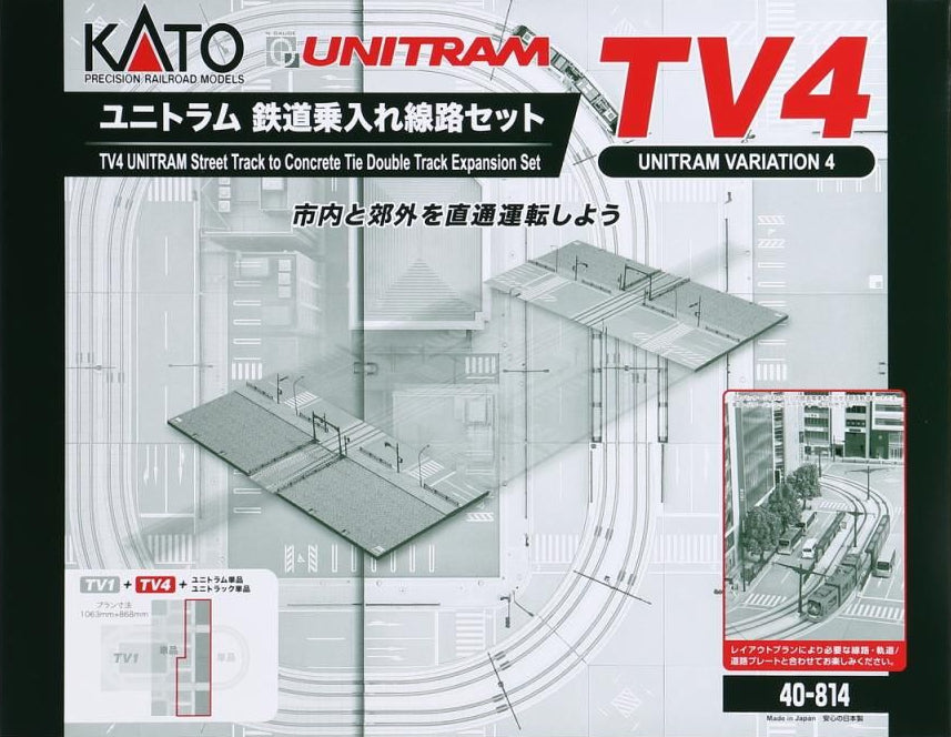 40-814 Unitram (TV4) Straight Track Set