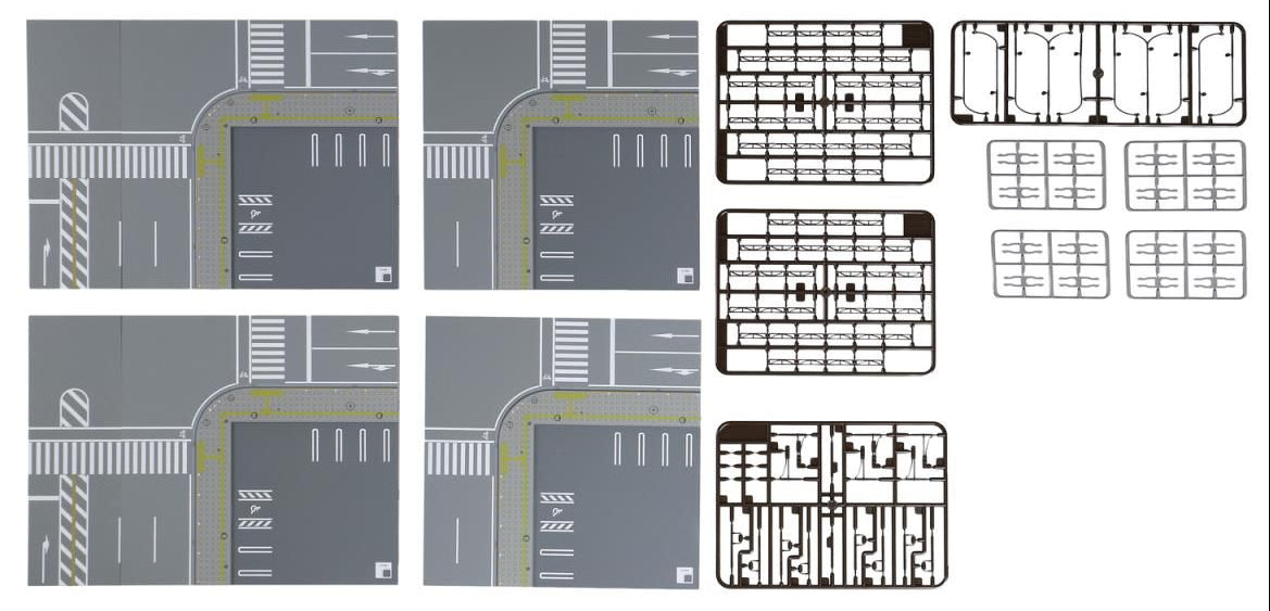 40-823 Unitram Four Way Street Intersection Set