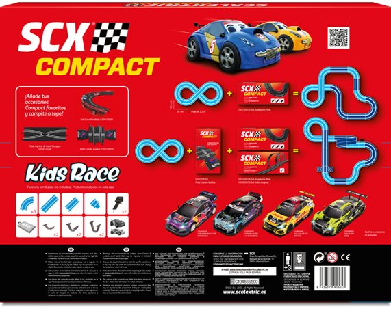 SCXC10466 Compact 1:43 Kids Race 2.3m Race Set