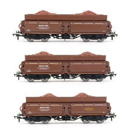 Pre-Owned Set of 3 Consett Iron Ore Wagons - Pack C - With Load