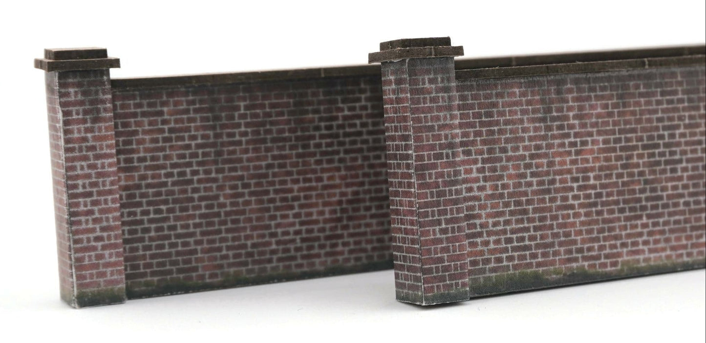 OO 6ft Industrial Brick Wall And Gates Model Kit