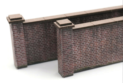 OO 6ft Industrial Brick Wall And Gates Model Kit