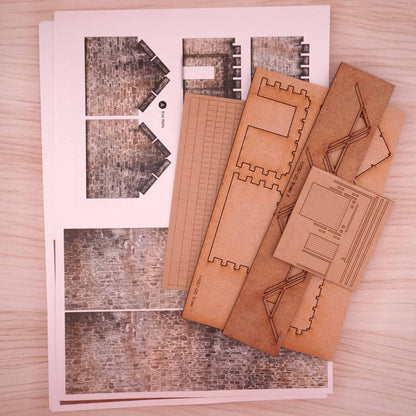 OO/HO Derelict Barn Model Kit