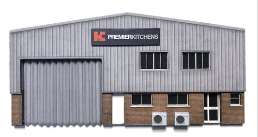 OO Low Relief Modern Industrial Unit Model Kit