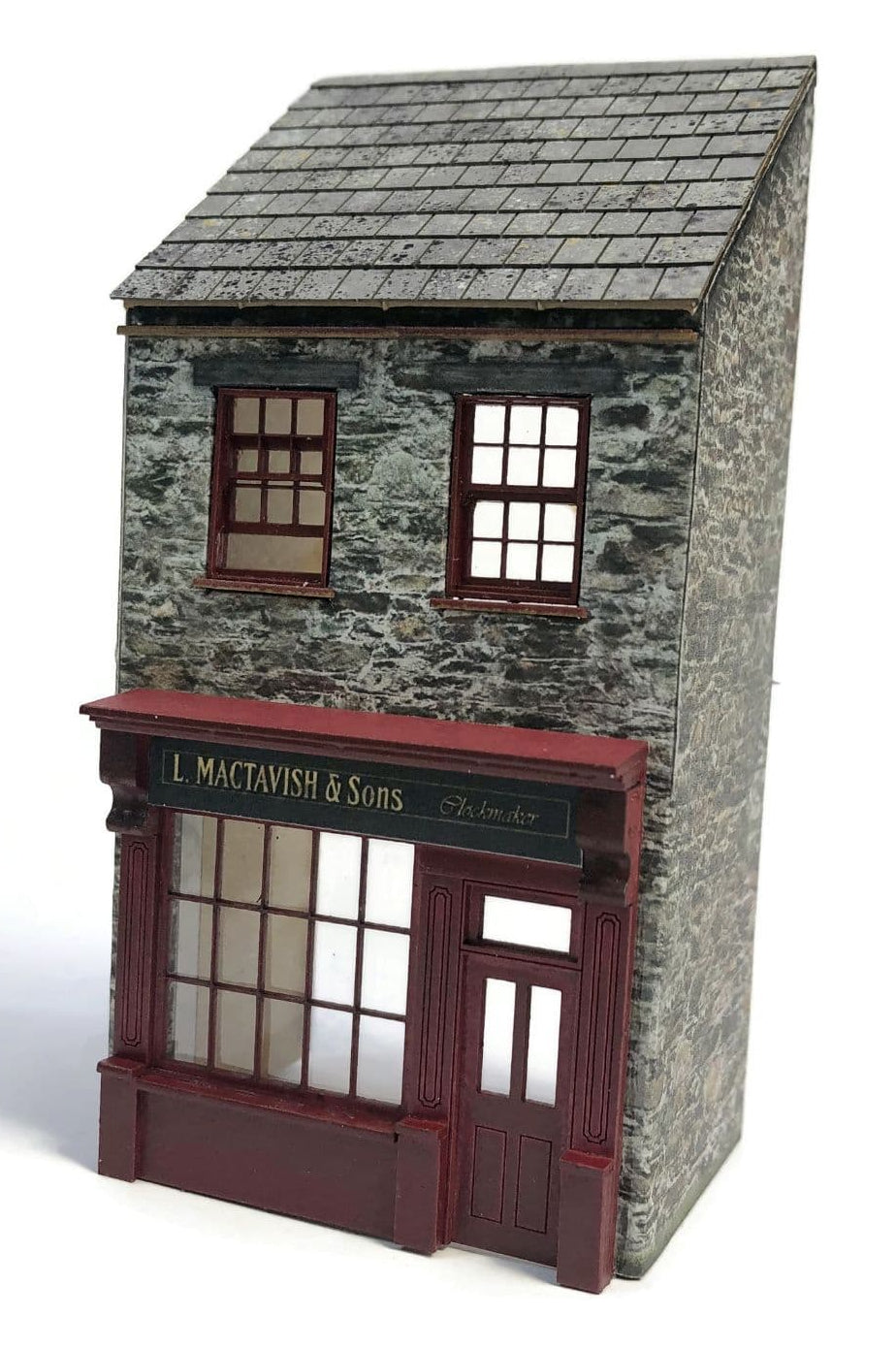 OO Low Relief Period Terraced Shop (Right Side Door) Model Kit