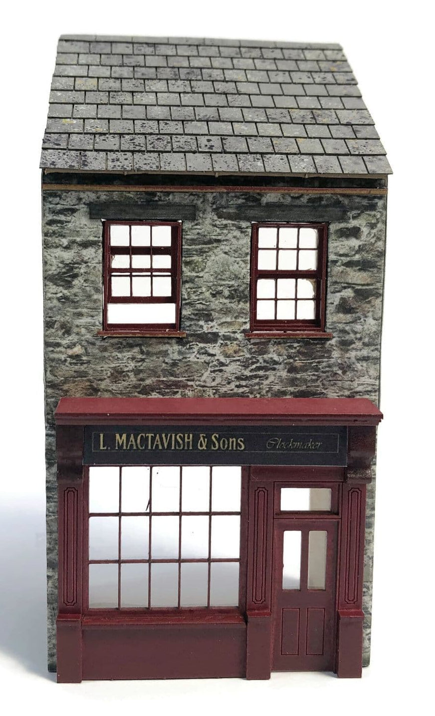 OO Low Relief Period Terraced Shop (Right Side Door) Model Kit