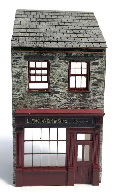 OO Low Relief Period Terraced Shop (Right Side Door) Model Kit
