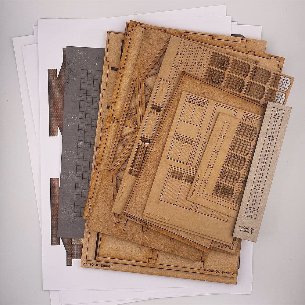 KX090 OO Robertson's Bonded Warehouse Model Kit