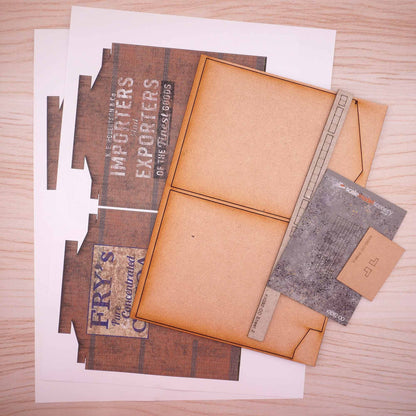 Bonded Warehouse End Wall Model Kit