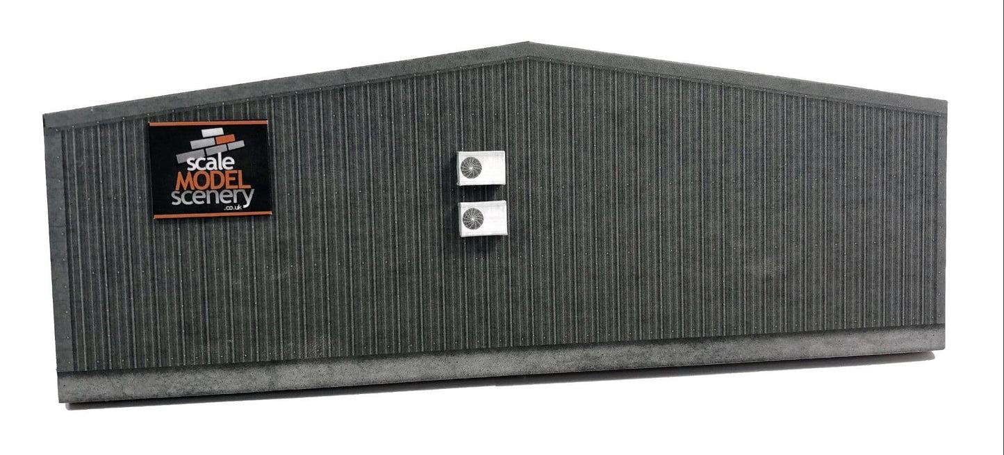 Low Relief Small Modern Industrial Unit End Wall Model Kit