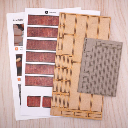 KX107D 5ft Modular Dressed Stone Walls Model Kit