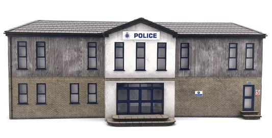 Low Relief Police Station Model Kit
