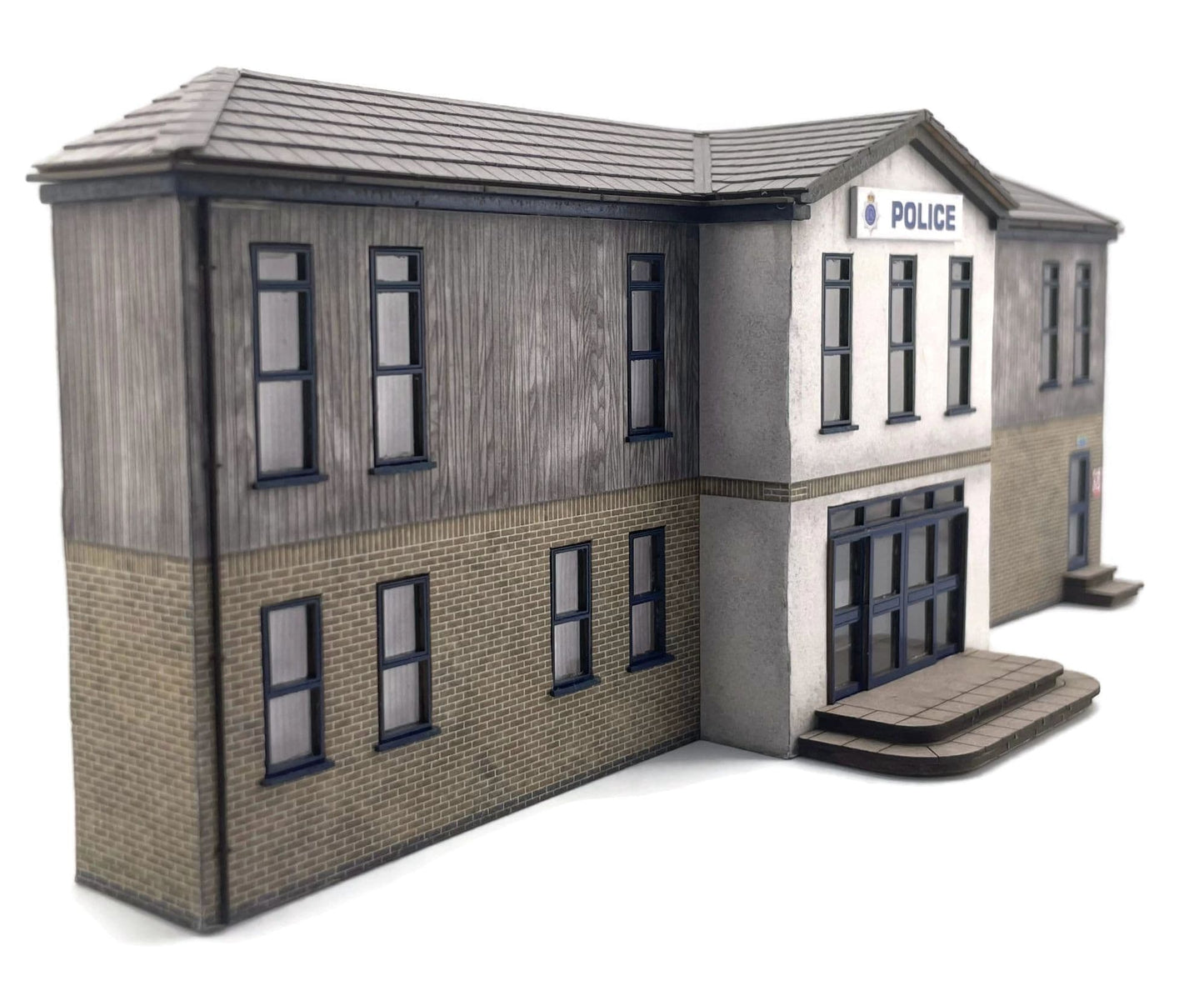 Low Relief Police Station Model Kit