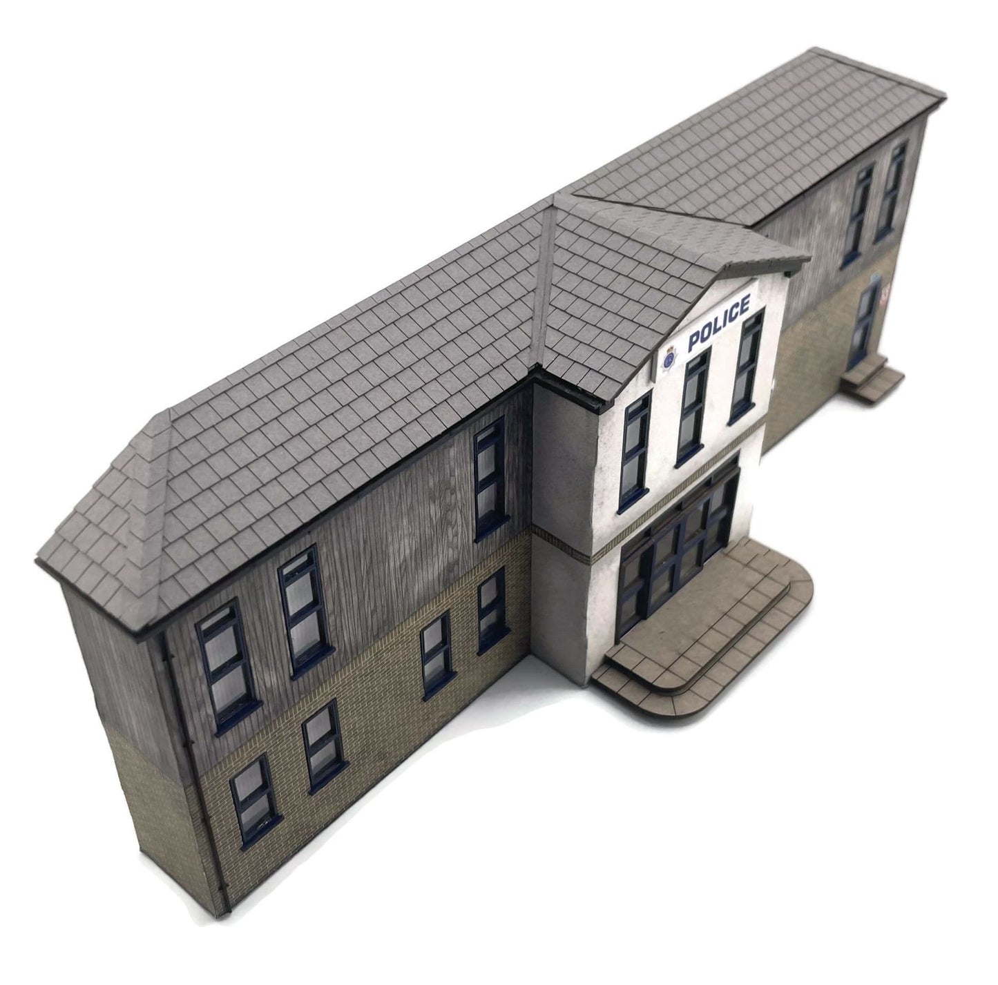 Low Relief Police Station Model Kit
