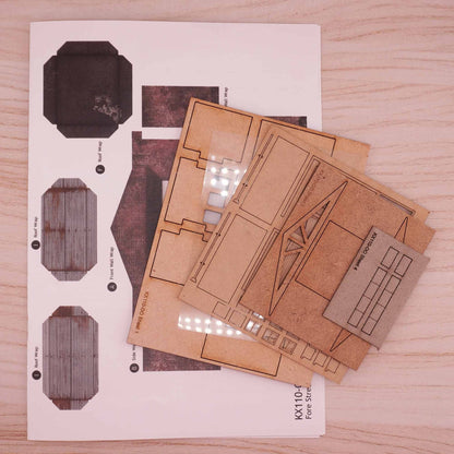 Fore Street Low Relief Garage Model Kit