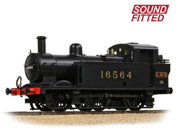 LMS Fowler 3F (Jinty) 16564 LMS Black Steam Locomotive - DCC Sound