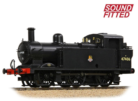 LMS Fowler 3F (Jinty) 47406 BR Black (Early Emblem) Steam Locomotive - DCC Sound