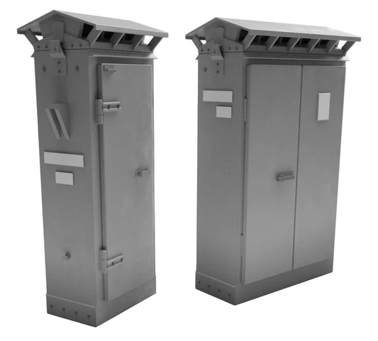 OO Gauge Lineside Cabinets V2 (Pack of 5) - Unpainted
