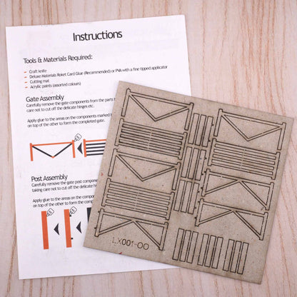 OO/HO Five Bar Gates Model Kit (x3)