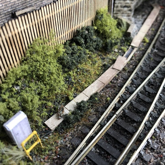 Laser Cut Concrete Lineside Trunking Model Kit