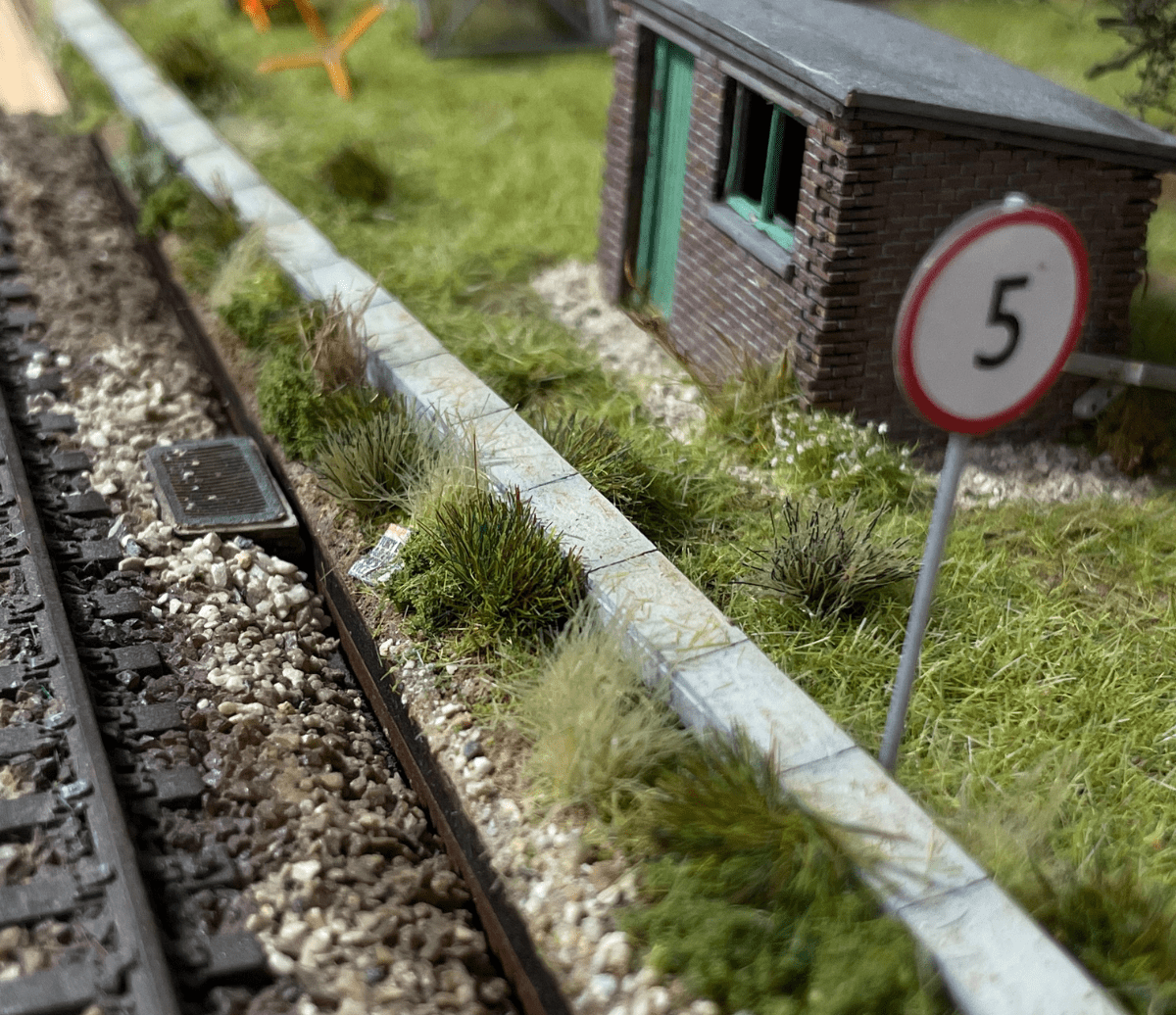 Laser Cut Concrete Lineside Trunking Model Kit