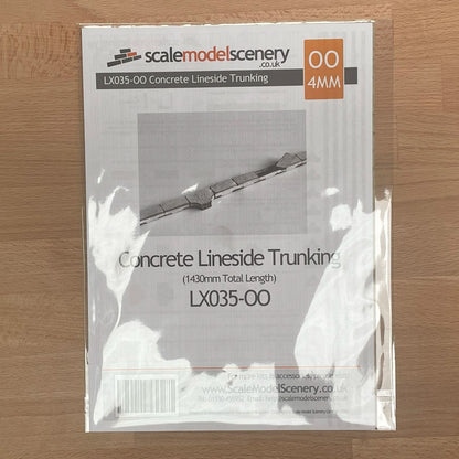 Laser Cut Concrete Lineside Trunking Model Kit