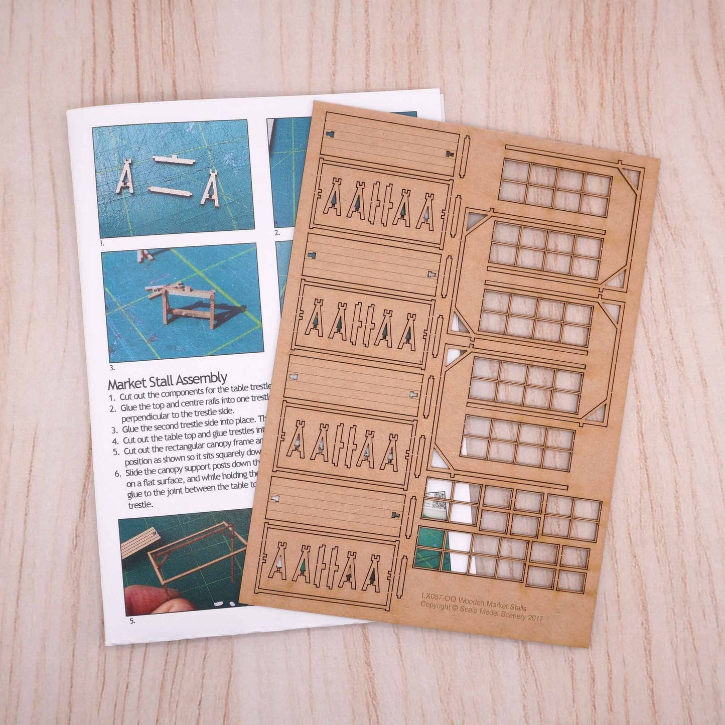 Market Stalls (Pack of 4) Model Kit