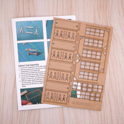 Market Stalls (Pack of 4) Model Kit