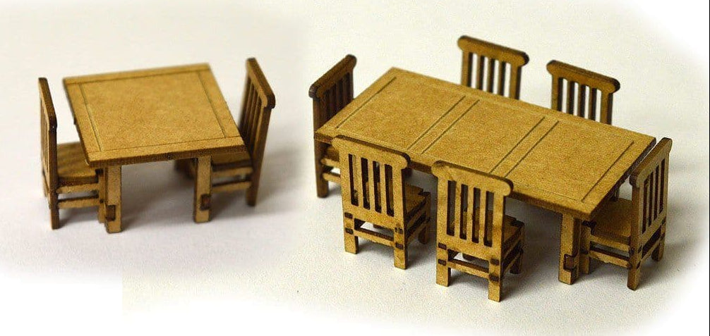 Scale Model Scenery LX070 Tables Chairs Model Kit Rails scale-model-scenery-lx070-tables-chairs-model-kit-rails