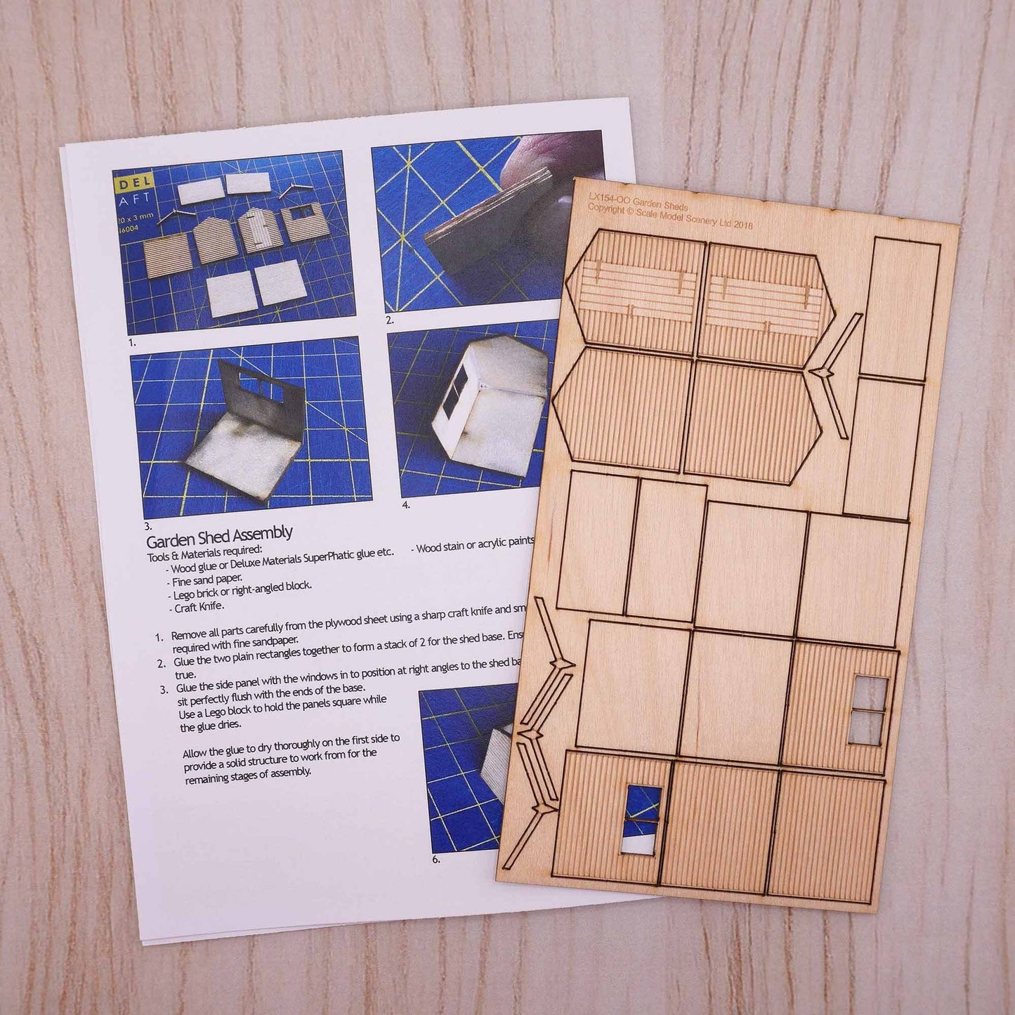 OO/HO Garden Sheds Model Kit