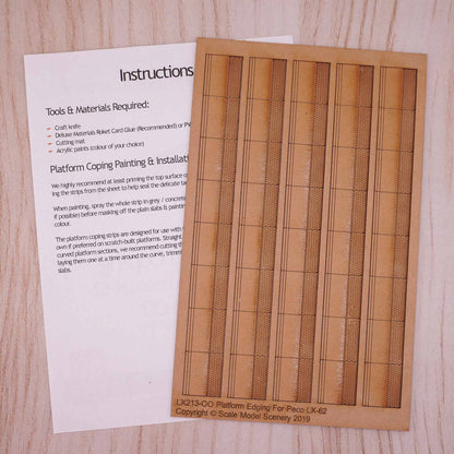 Platform Coping With Tactile Paving Model Kit