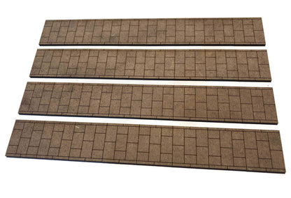 Laser Cut MDF Pavement Strips Model Kit
