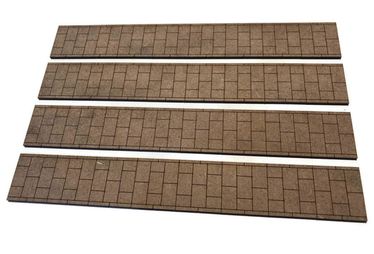 Laser Cut MDF Pavement Strips Model Kit