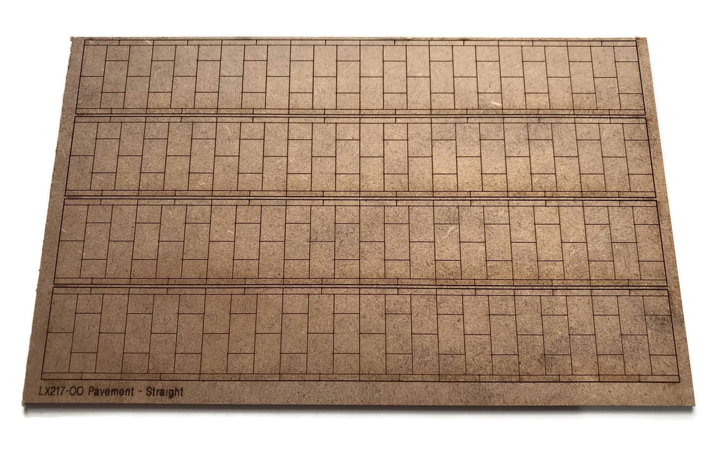 Laser Cut MDF Pavement Strips Model Kit