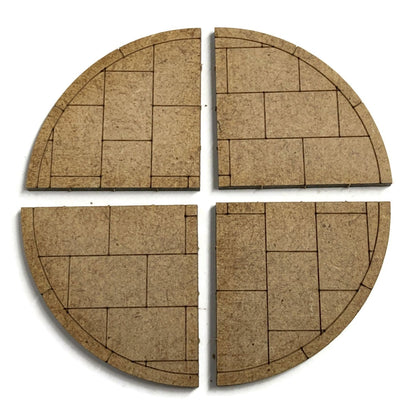 Laser Cut MDF 90 Degree Pavement Corners Model Kit