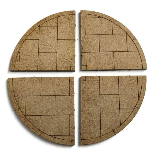 Laser Cut MDF 90 Degree Pavement Corners Model Kit