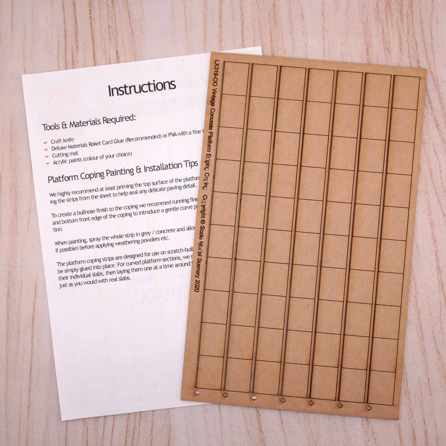 Vintage / Steam Era Platform Coping Model Kits