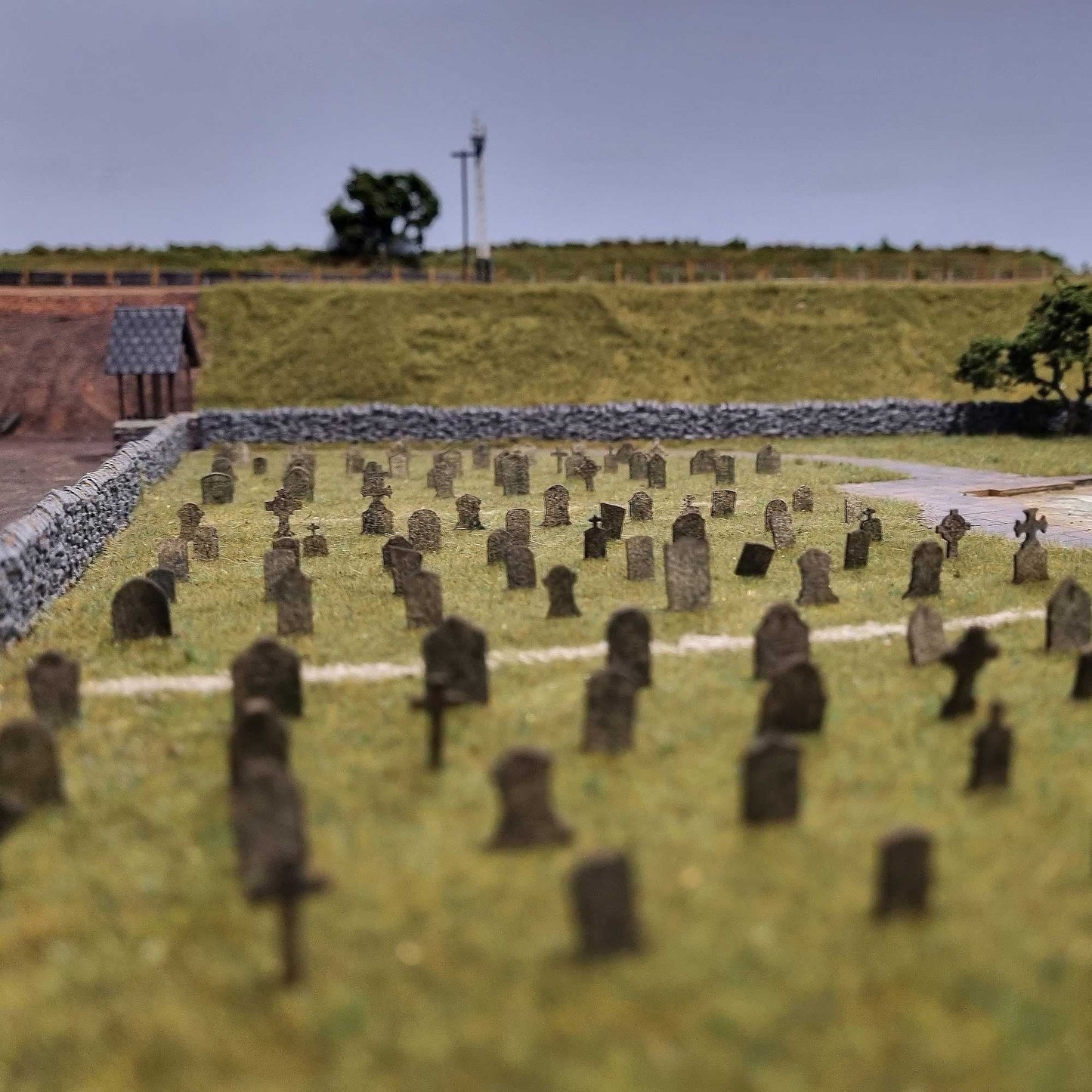 Laser Cut Gravestones Model Kit