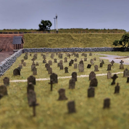 Laser Cut Gravestones Model Kit
