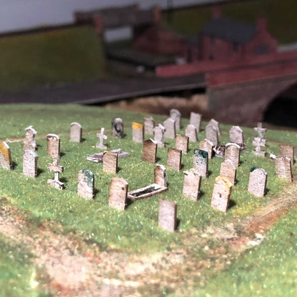 Laser Cut Gravestones Model Kit
