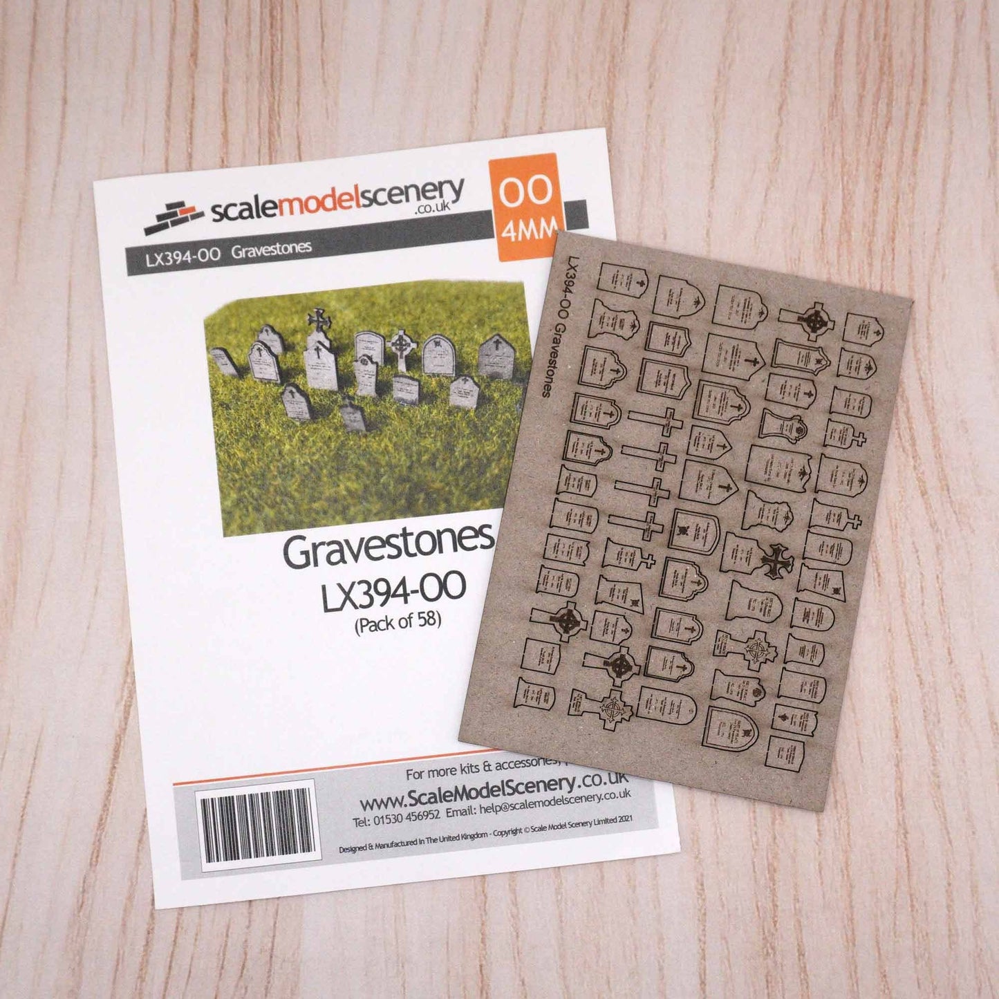 Laser Cut Gravestones Model Kit
