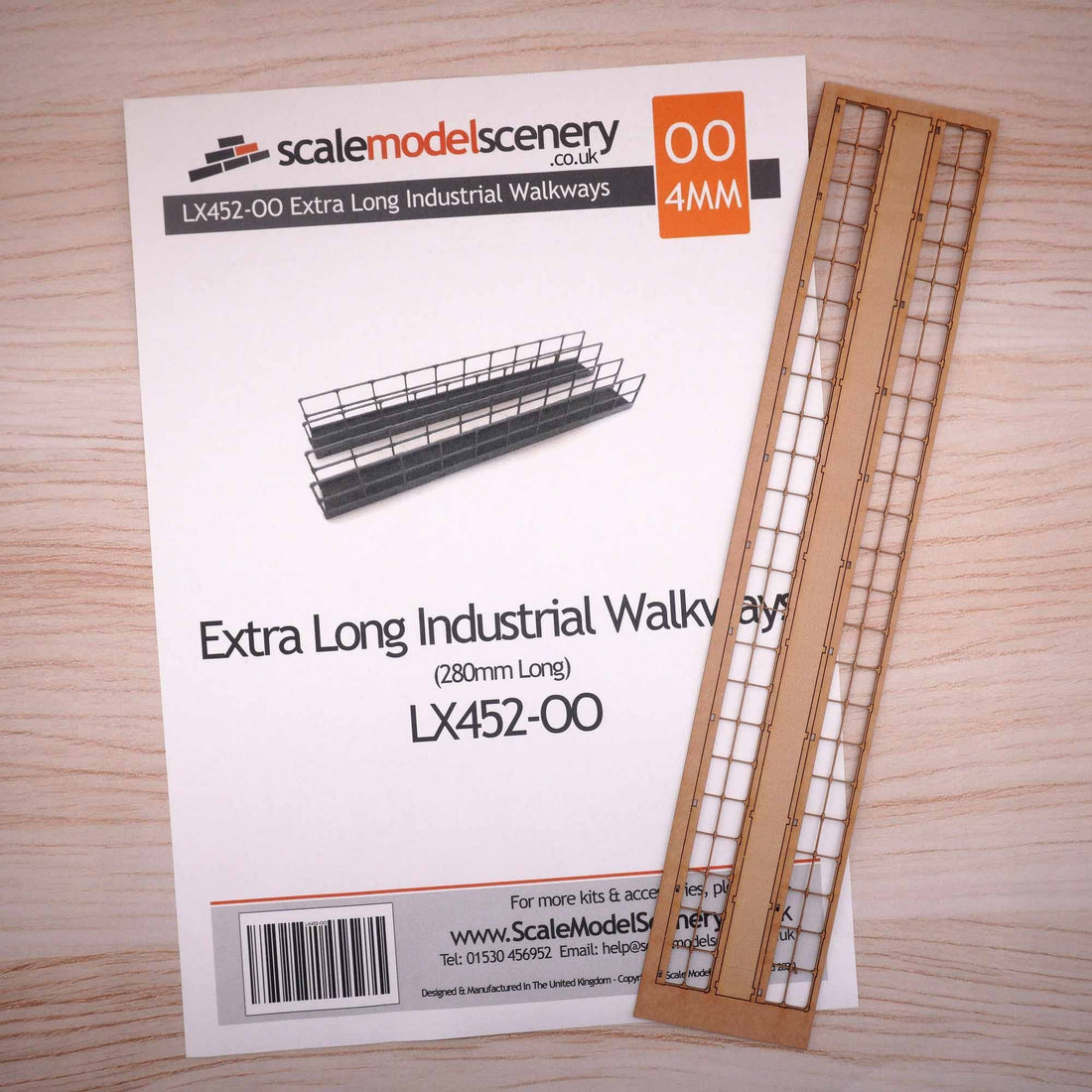 Scale Model Scenery LX452 Extra Long Laser Cut Industrial – Rails