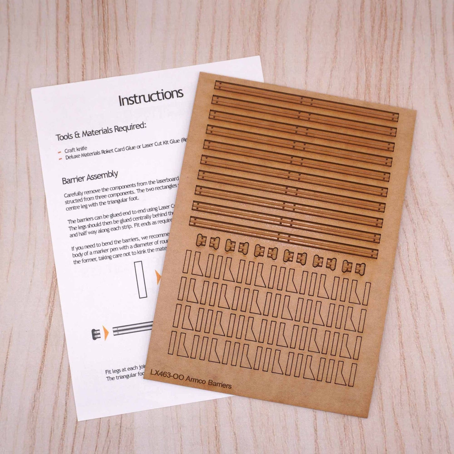 Armco Style Roadside & Depot Safety Barriers Model Kit