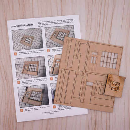 Period Shop Front With Left-Hand Door Mod Kit