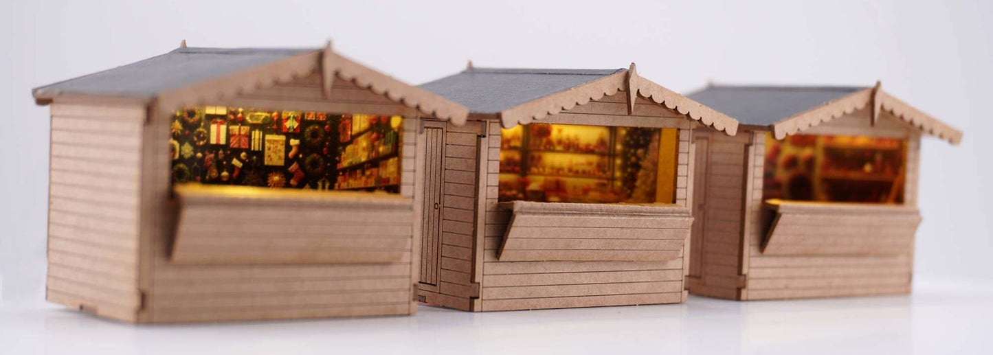 Christmas Market Stall Model Kit