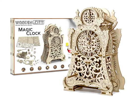 3D Wooden Clock Puzzle – Magic Clock